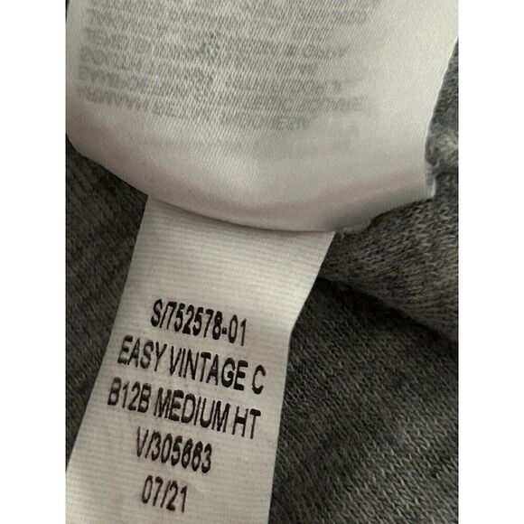 Old Navy Vintage Quilted Easy Sweatshirt Long Sleeve Heather Gray Size XL Comfy - Picture 8 of 16